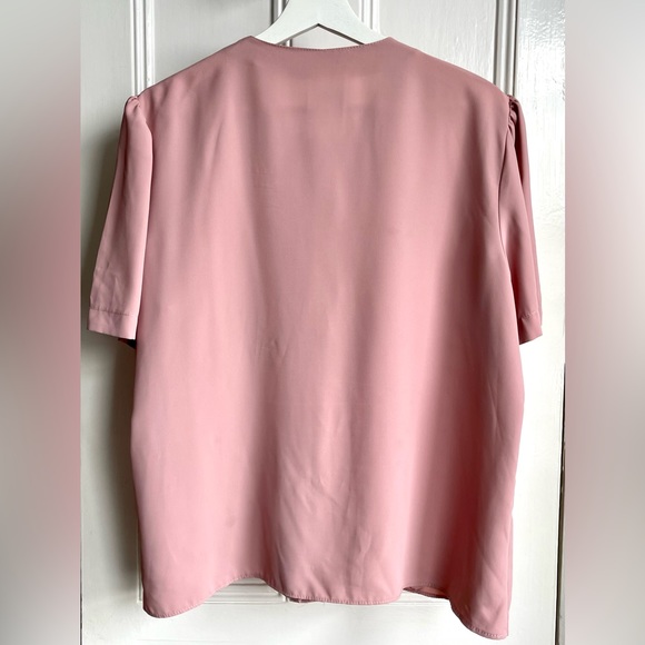 C&A Vintage Blouse UK 18 Pink/Cottagecore/Royalcore/Ethereal/Fairycore/Angelcore - Picture 7 of 11